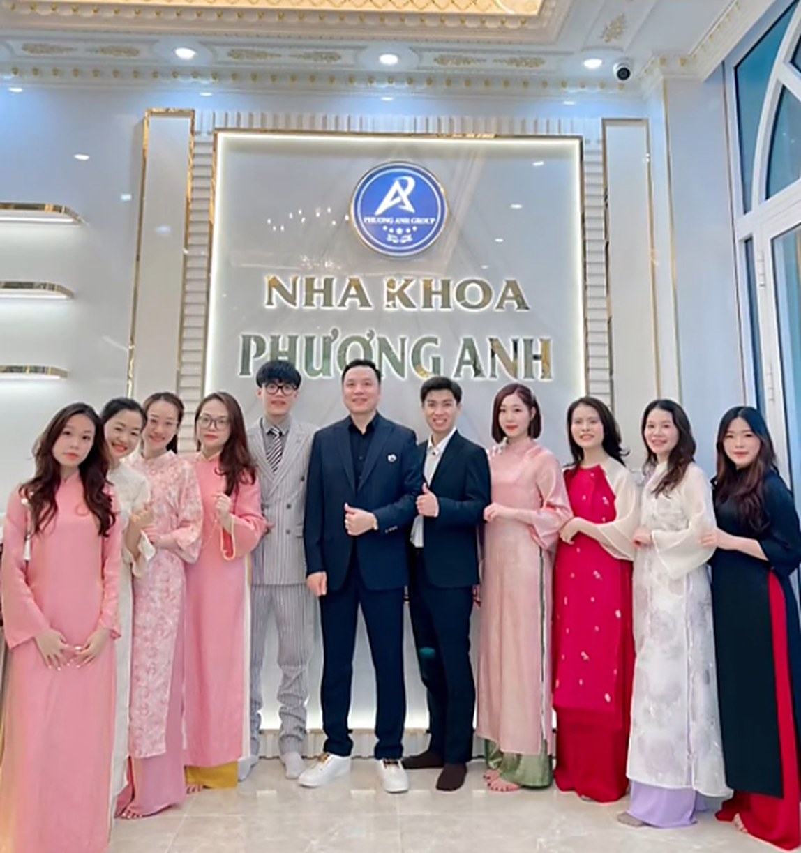 The Phuong Anh Dental team at the clinic